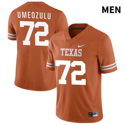 Texas Longhorns Men's #72 Neto Umeozulu Authentic Orange NIL 2022 College Football Jersey HNZ64P4H
